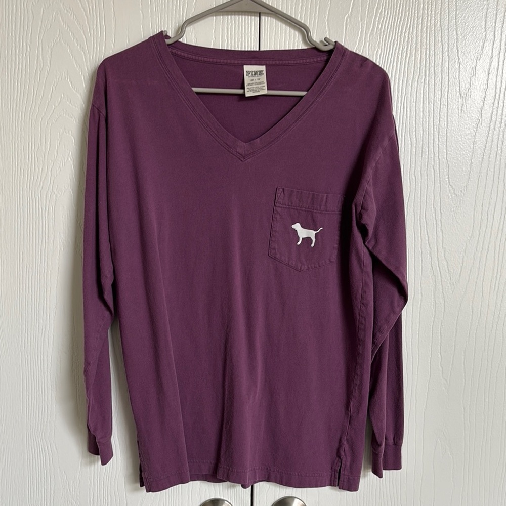 PINK oversized campus tee